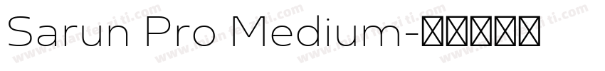 Sarun Pro Medium字体转换